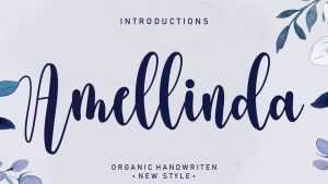 Amellinda Script Font › Fontesk