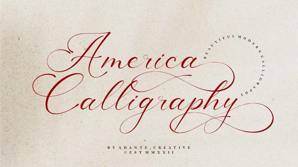 America Calligraphy Font › Fontesk