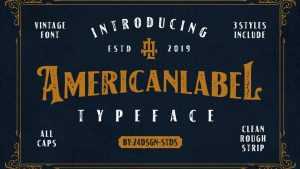 American Label Font Family › Fontesk