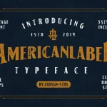 American Label Vintage Font