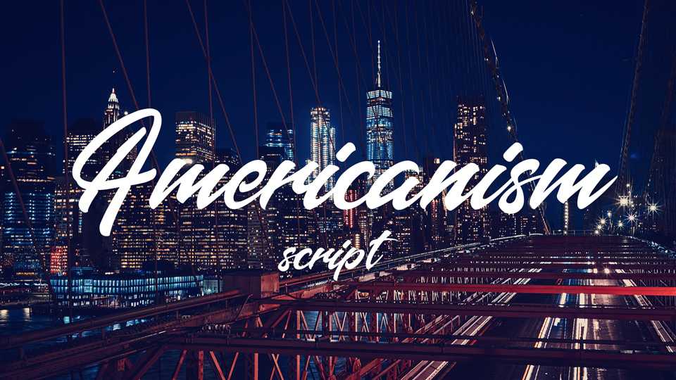 Americanism Font › Fontesk