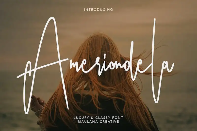 Ameriondela Handwritten Font