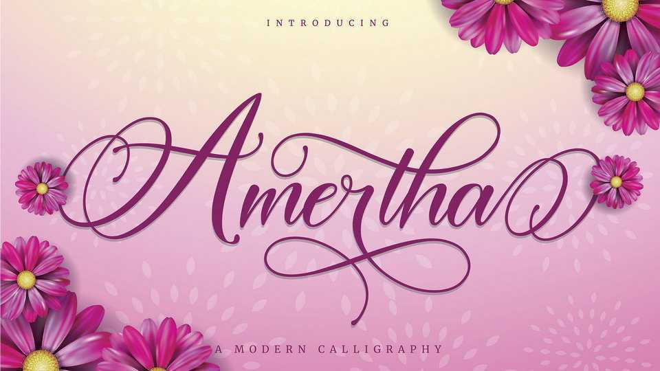 Amertha Script Font › Fontesk