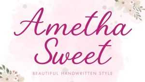 Ametha Sweet Font › Fontesk