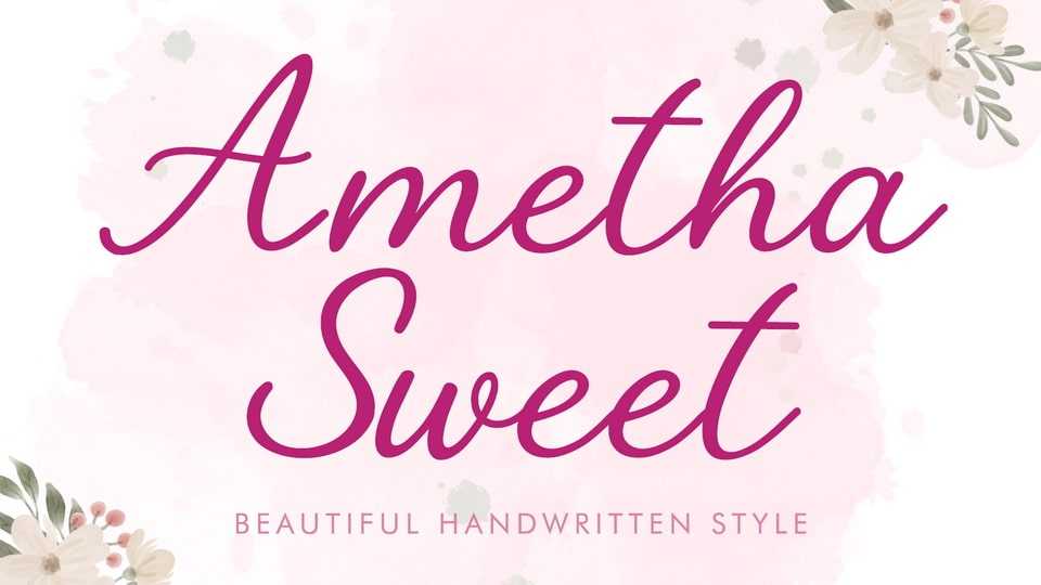 Ametha Sweet Font › Fontesk