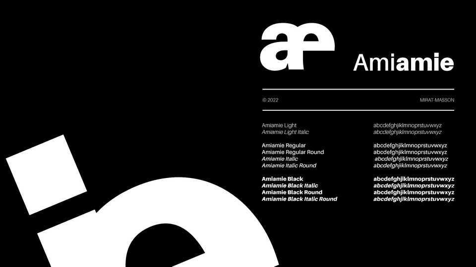 Amiamie Font Family › Fontesk