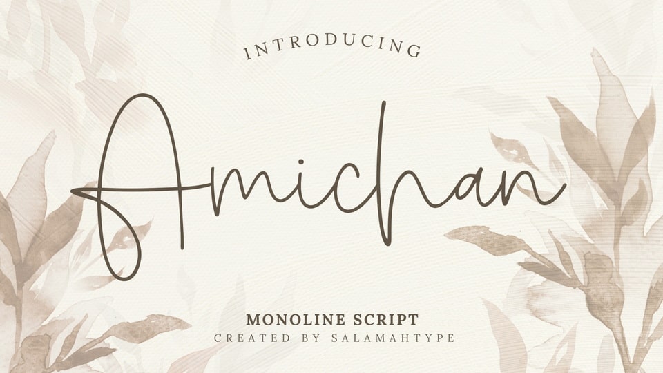 Amichan Script Font › Fontesk