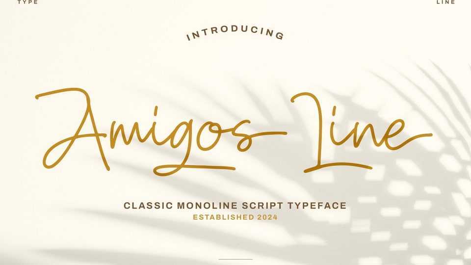 Amigos Line Font › Fontesk