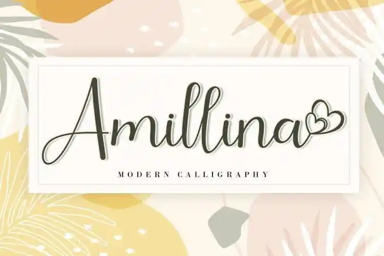 Amillina Calligraphy Font