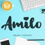 Amilo Bold Script Font