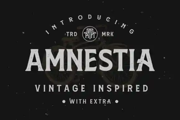 Amnestia Display Font