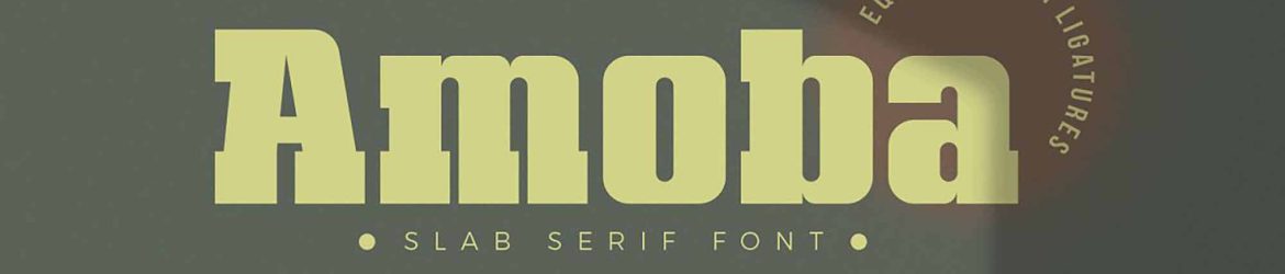 Amoba Slab Serif Font