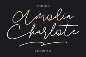 Amodia Charlote Handwritten Font