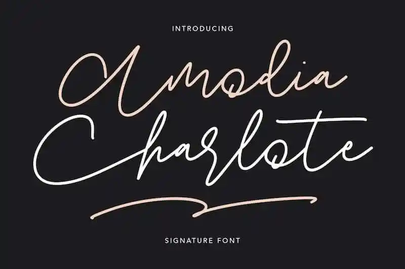 Amodia Charlote Handwritten Font