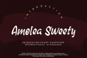 Amolea Sweety Script Font
