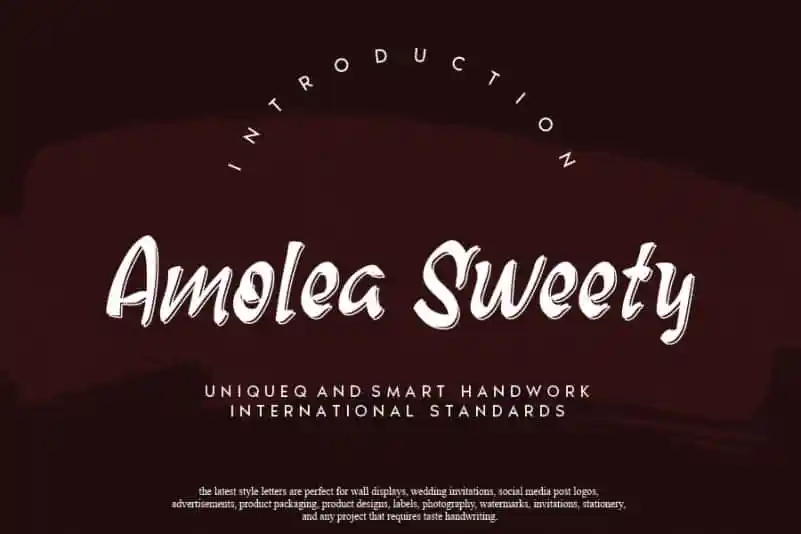 Amolea Sweety Script Font