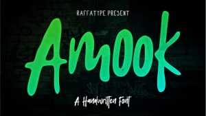 Amook Font › Fontesk