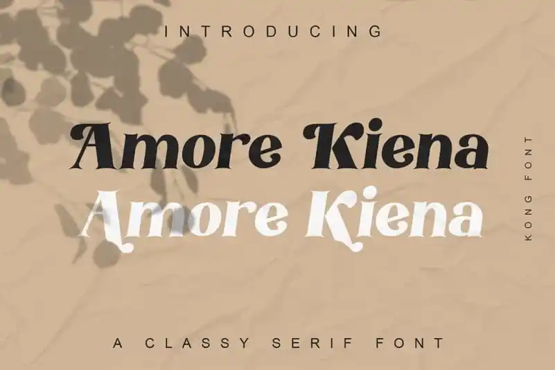 Amore Kiena Serif Font