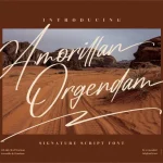 Amorillan Orgendam Font