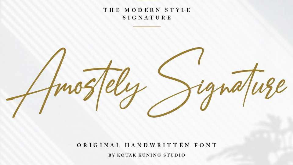 Amostely Signature Font › Fontesk