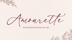 Amourette Font › Fontesk