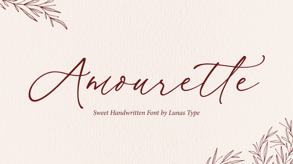 Amourette Font › Fontesk