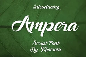 Ampera Script Font