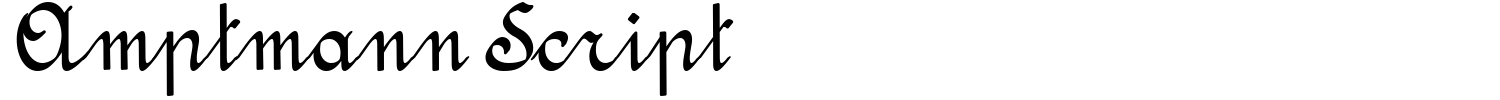 Amptmann Script Font