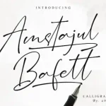 Amstajul Bufett Handwritten Font - Fonte Grátis Amstajul Bufett Handwritten Font