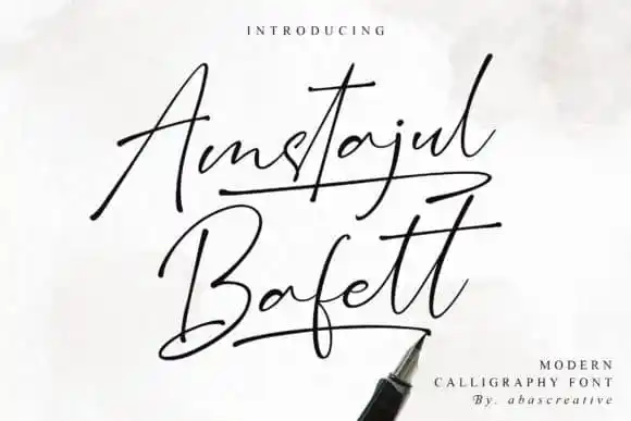 Amstajul Bufett Handwritten Font