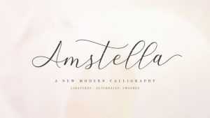 Amstella Script Font › Fontesk