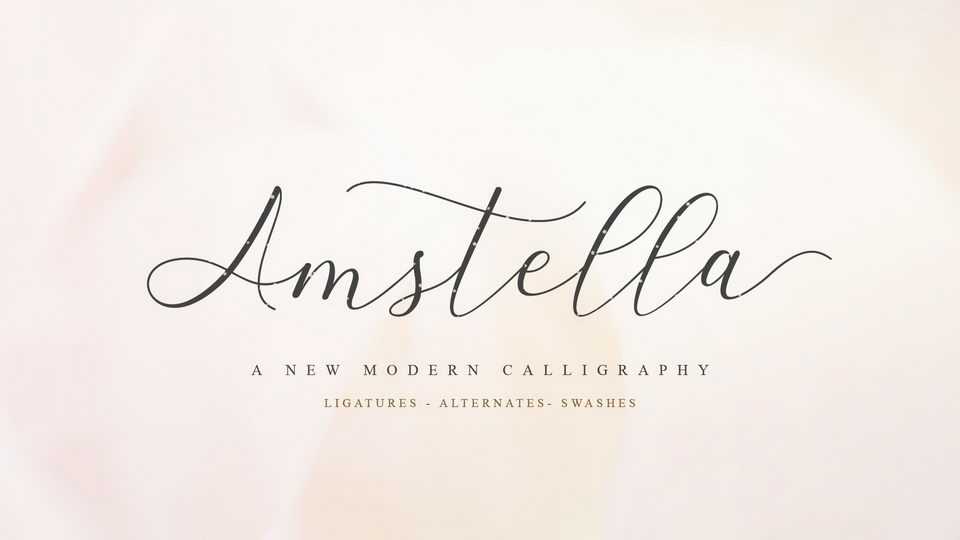 Amstella Script Font › Fontesk