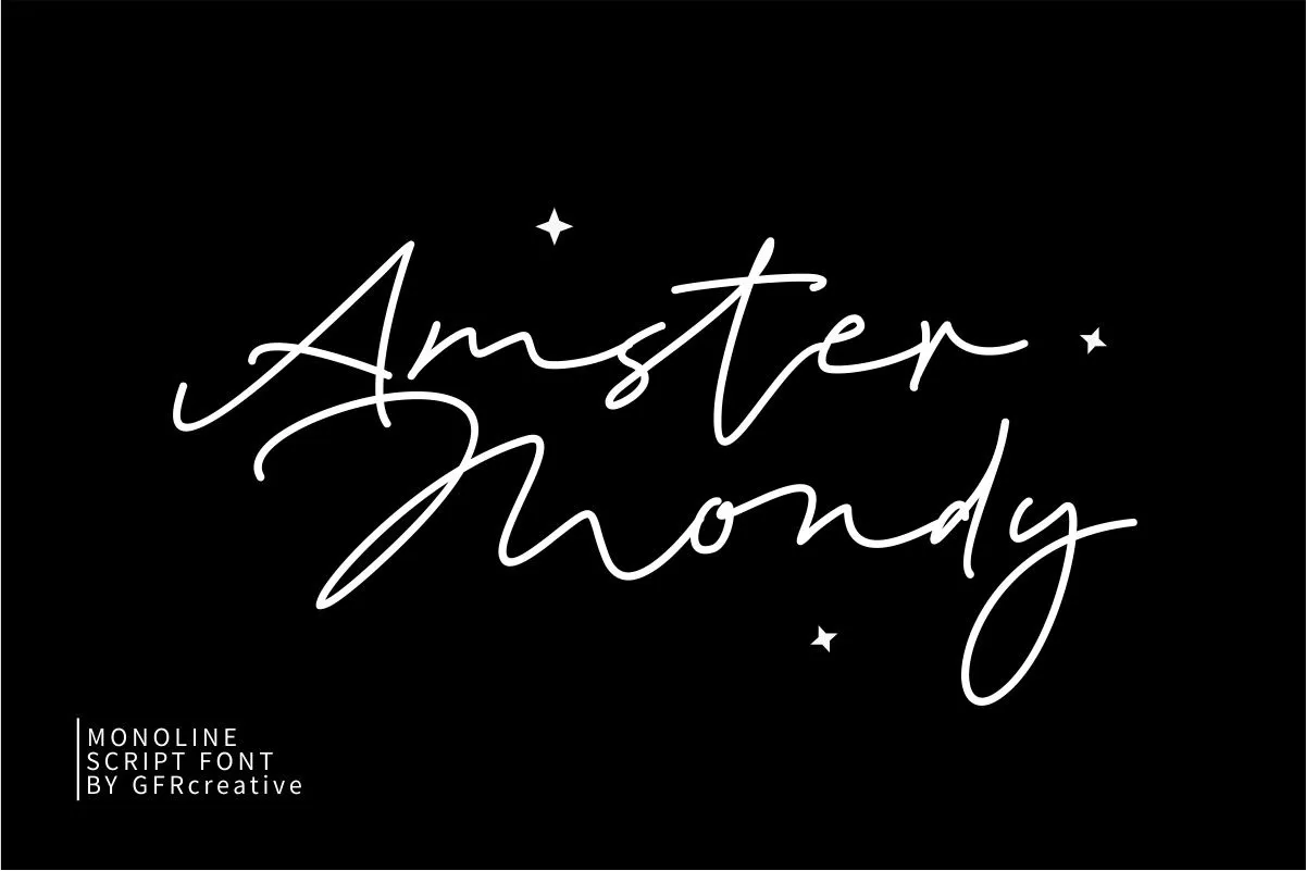 Amster Mondy Handwritten Font