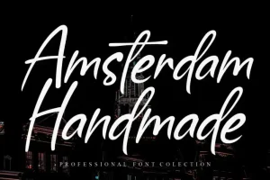 Amsterdam Handmade Script Font