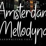 Amsterdam Mellodyna Handwritten Font - Fonte Grátis Amsterdam Mellodyna Handwritten Font