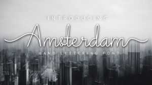 Amsterdam Script Font › Fontesk