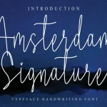 Amsterdam Signature Script Font