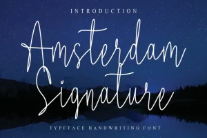 Amsterdam Signature Script Font