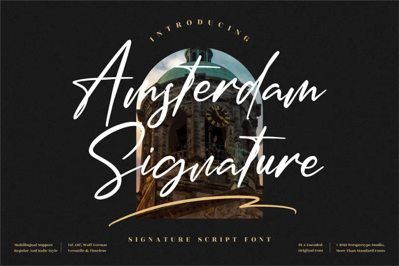 Amsterdam Signature Typeface