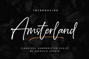 Amsterland Handwritten Font