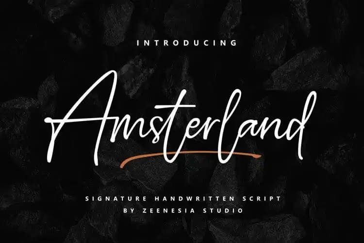 Amsterland Handwritten Font