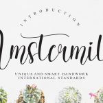 Amstermilk Font - Fonte Grátis Amstermilk Font