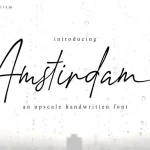 Amstirdam Handwritten Script Font