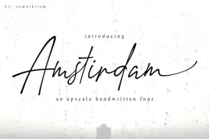 Amstirdam Handwritten Script Font