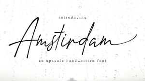 Amstirdam Script Font › Fontesk