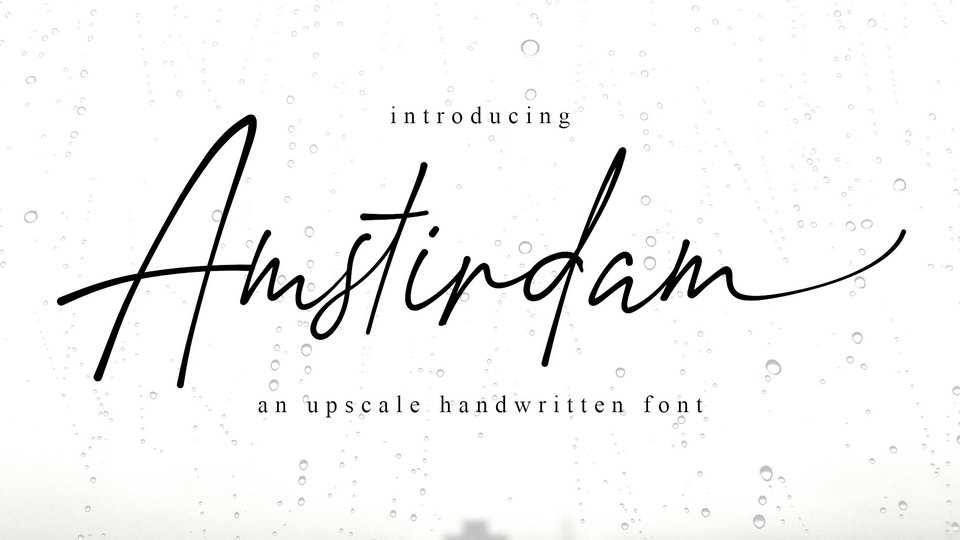 Amstirdam Script Font › Fontesk