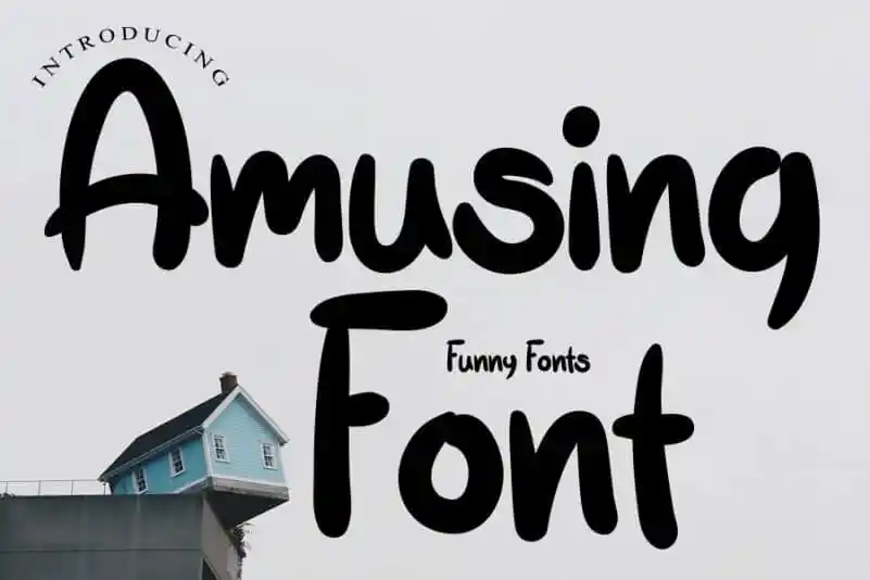 Amusing Display Font