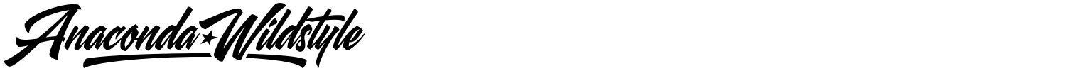 Anaconda Wildstyle Font