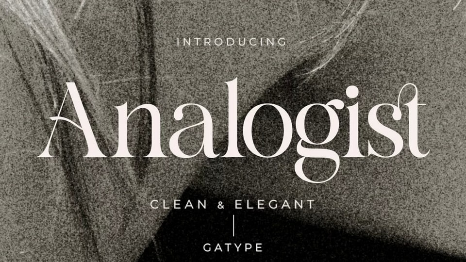 Analogist Font › Fontesk