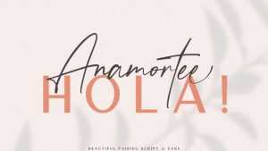 Anamortee Script Font › Fontesk